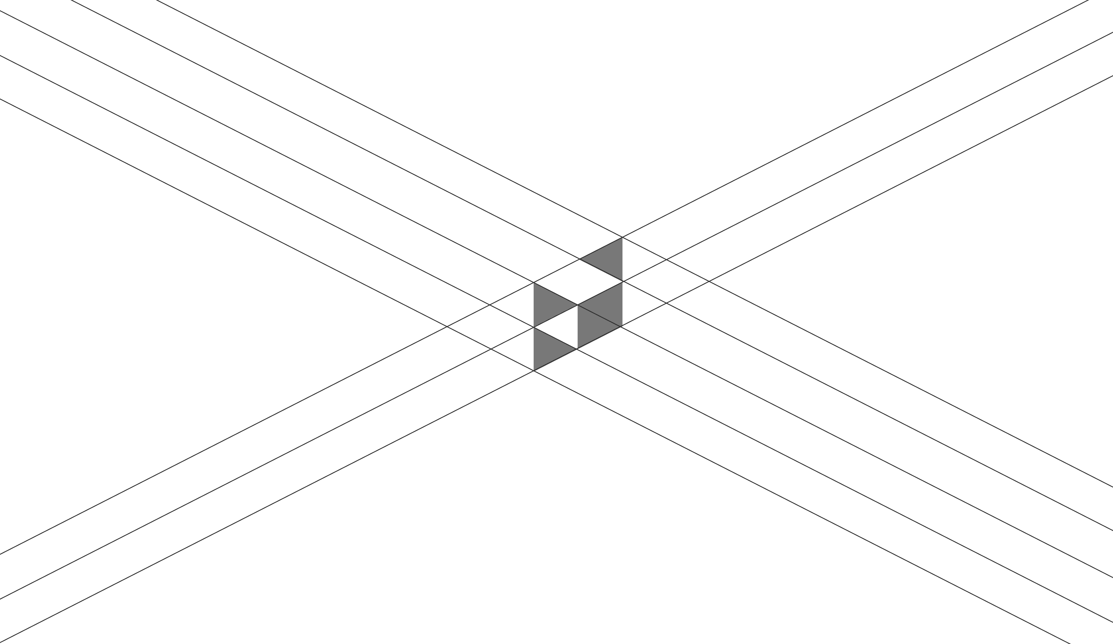 Aerospace logomark with construction lines.