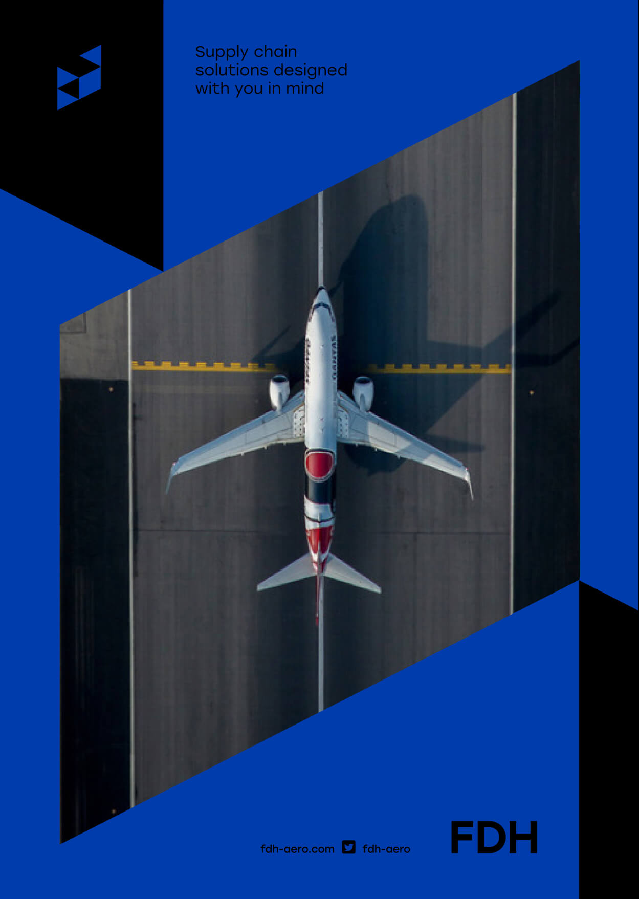 Aerospace poster design featuring a jet on a runway